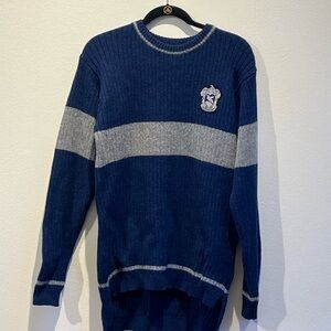 Universal Studios Harry Potter Ravenclaw Quidditch Scottish Wool Sweater NWT
